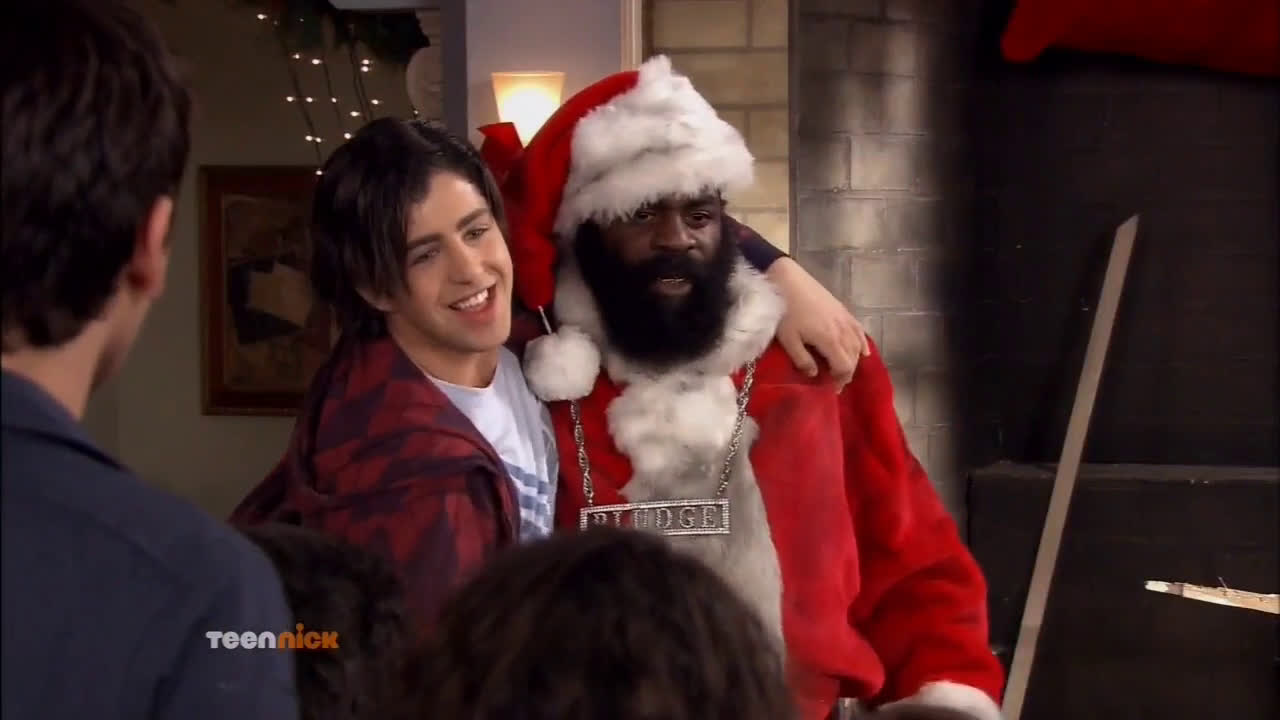 Kimbo Slice in the Drake Josh Christmas movie