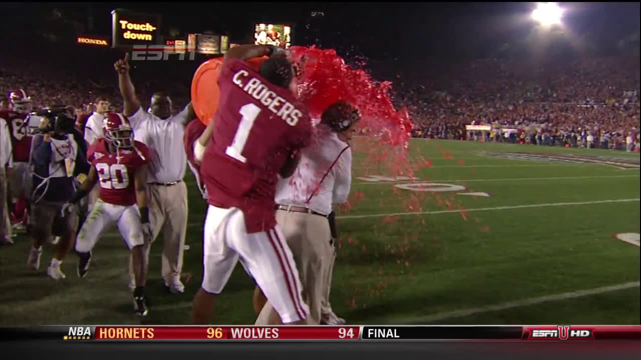 Dabo Swinney, Nick Saban Have Very Different Gatorade Bath Histories