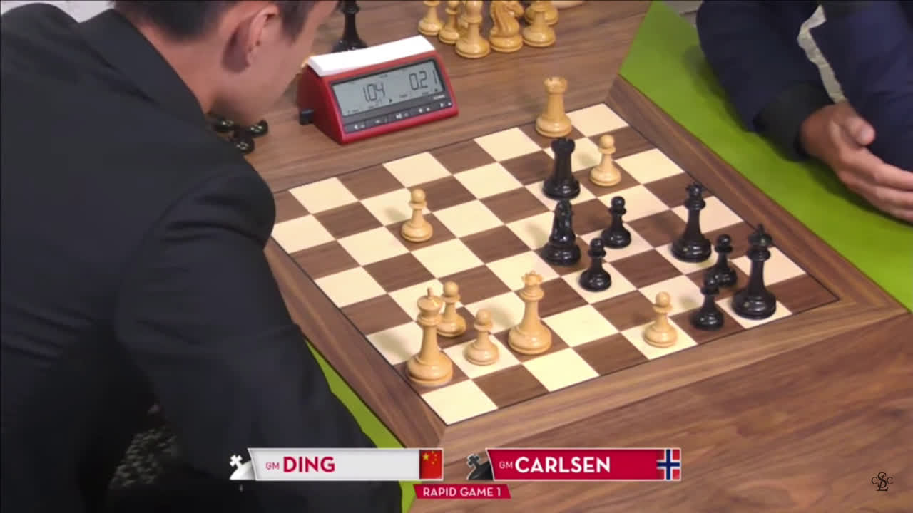 White to play and win, Ding Liren vs Magnus Carlsen