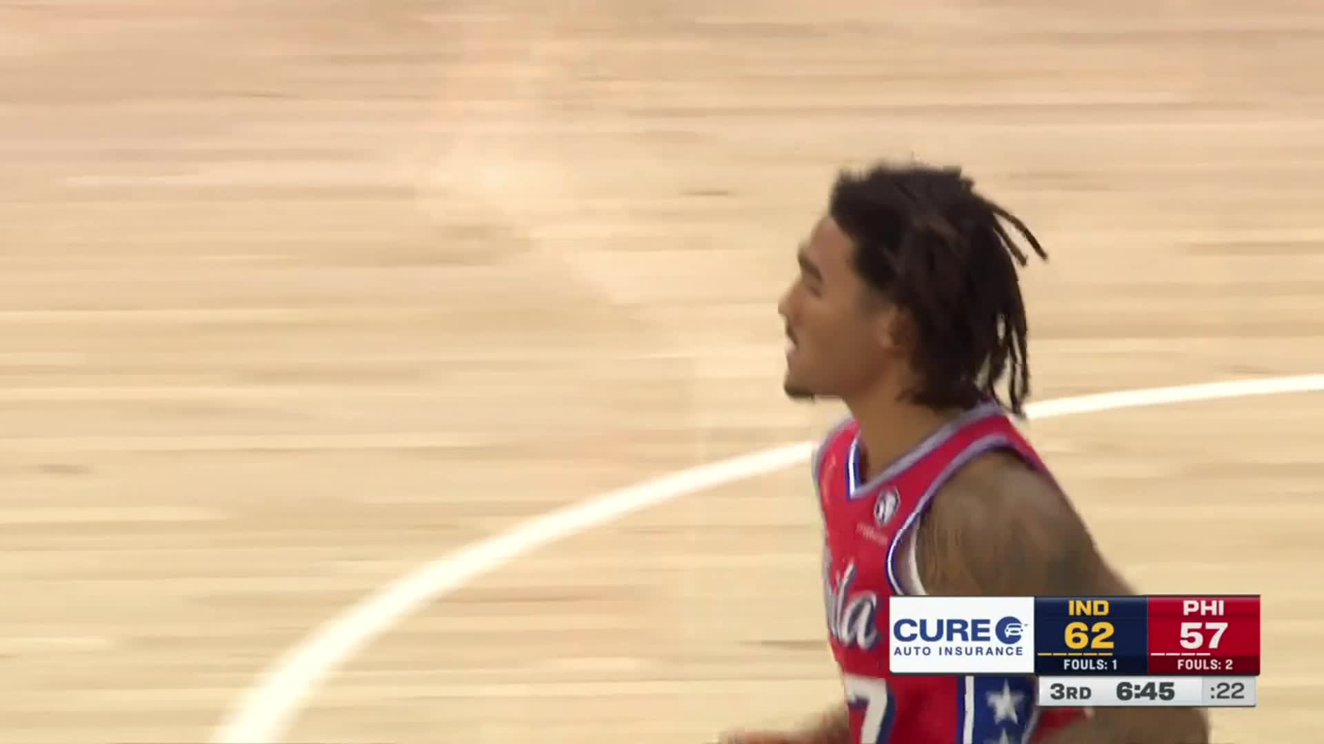Highlight] Jalen Hood-Schifino with his first bucket as a