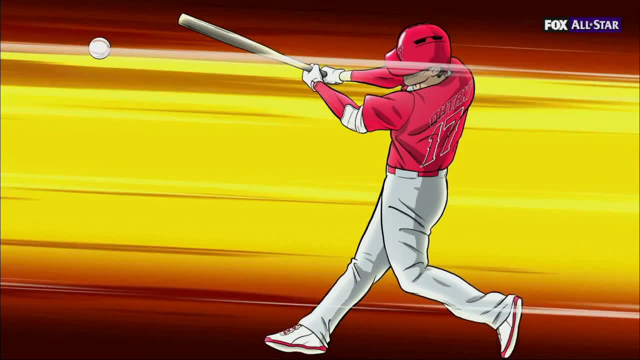 Shohei Ohtani Cartoon WHT