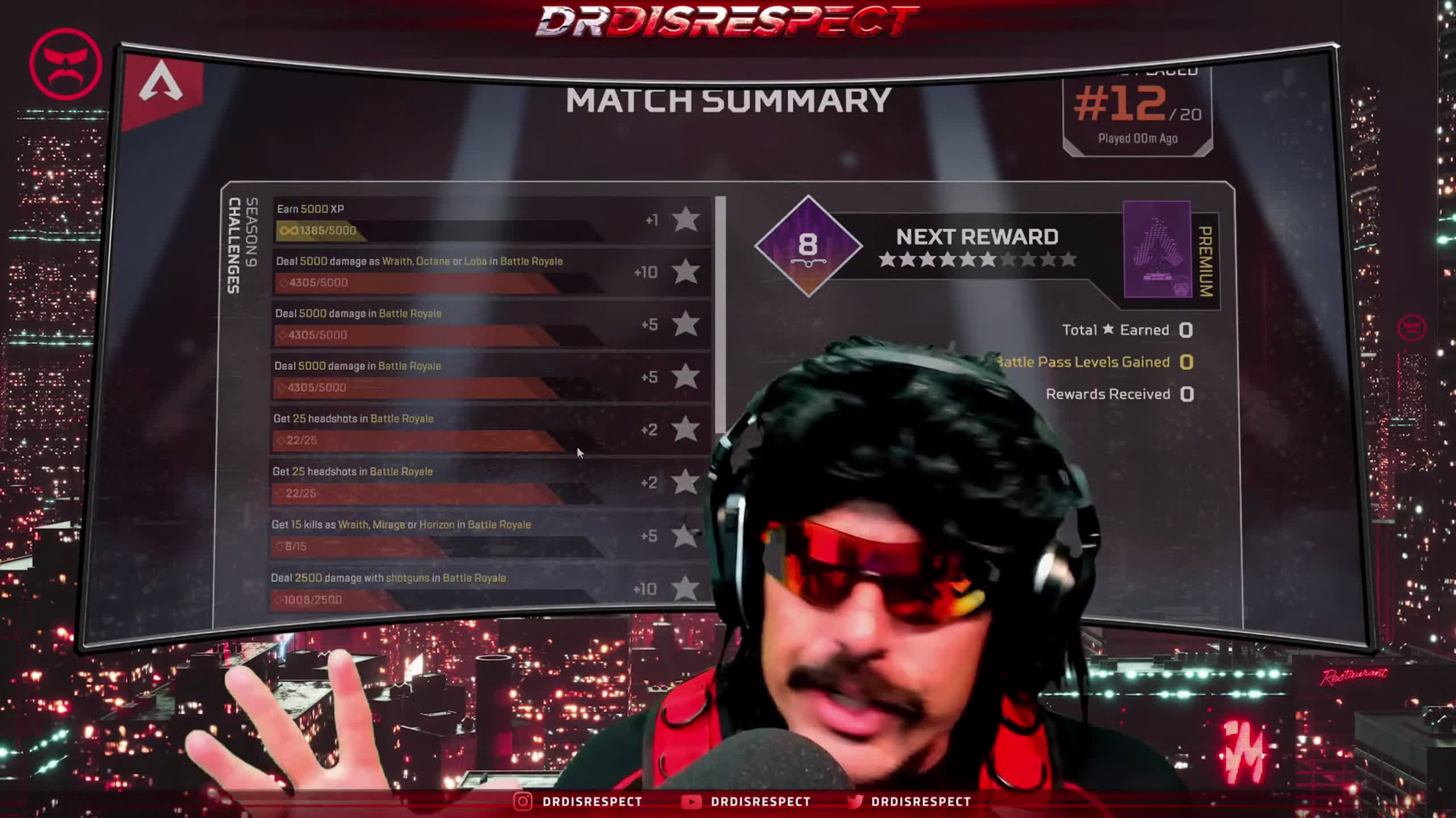 Dr Disrespect rips into &quot;boring&quot; Apex Legends in first games back: &quot;I'm reading emails instead!&quot; - Dexerto