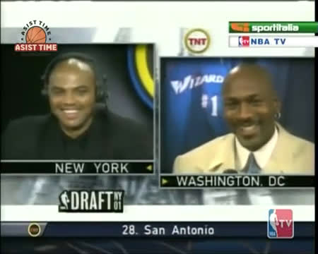 The Michael Jordan and Charles Barkley Show at the 2001 NBA Draft