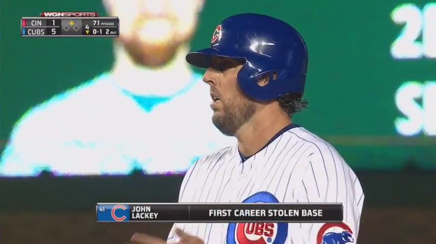 Chicago Cubs John Lackey Home Authentic Cool Base Jersey