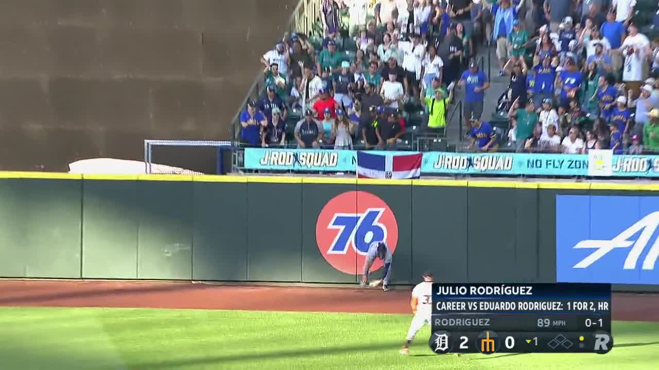 Julio Rodriguez Pretended He Missed After Robbing A Home Run