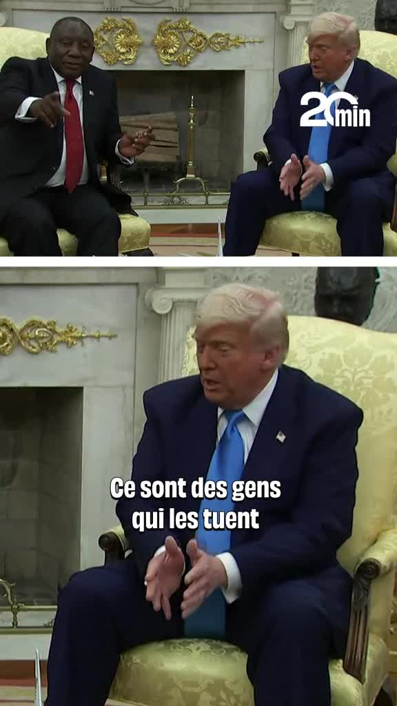 TRUMP met en SUEUR le PRÉSIDENT SUD AFRICAIN AAAAAAAAAAYAAAAAAA