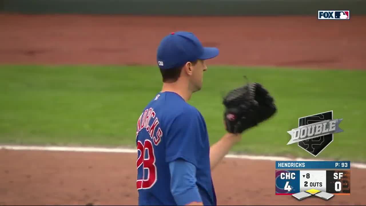 Mitch Haniger breaks up Kyle Hendricks' no-hitter with 2 outs in the bottom  of the 8th with a double. Hendricks gets an ovation from the crowd at  Oracle Park. : r/baseball