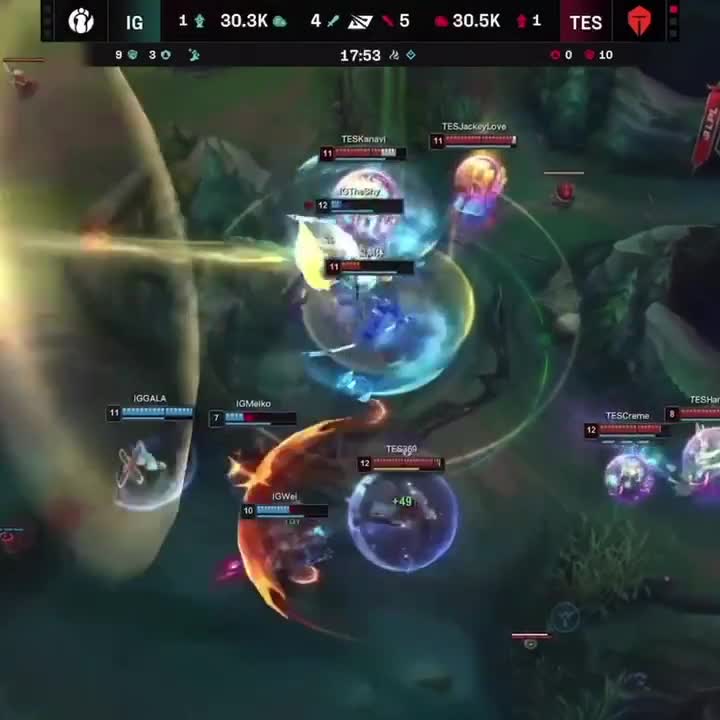 실시간 IG 레전드 qt한타ㅋㅋㅋ