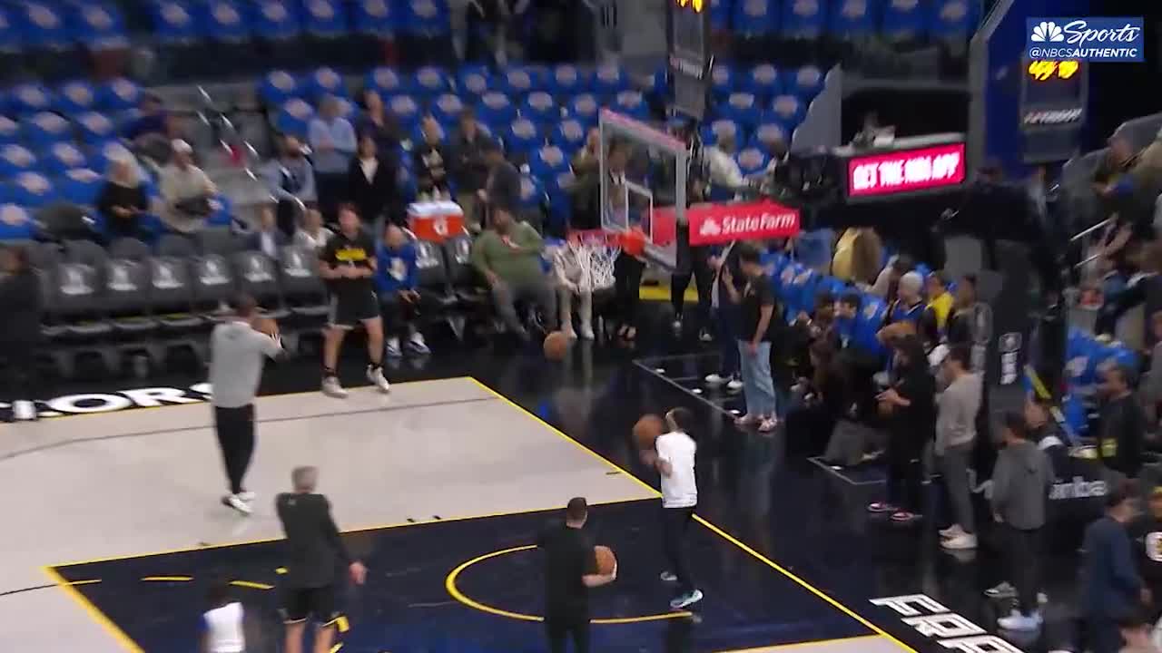 steph curry warm up gif