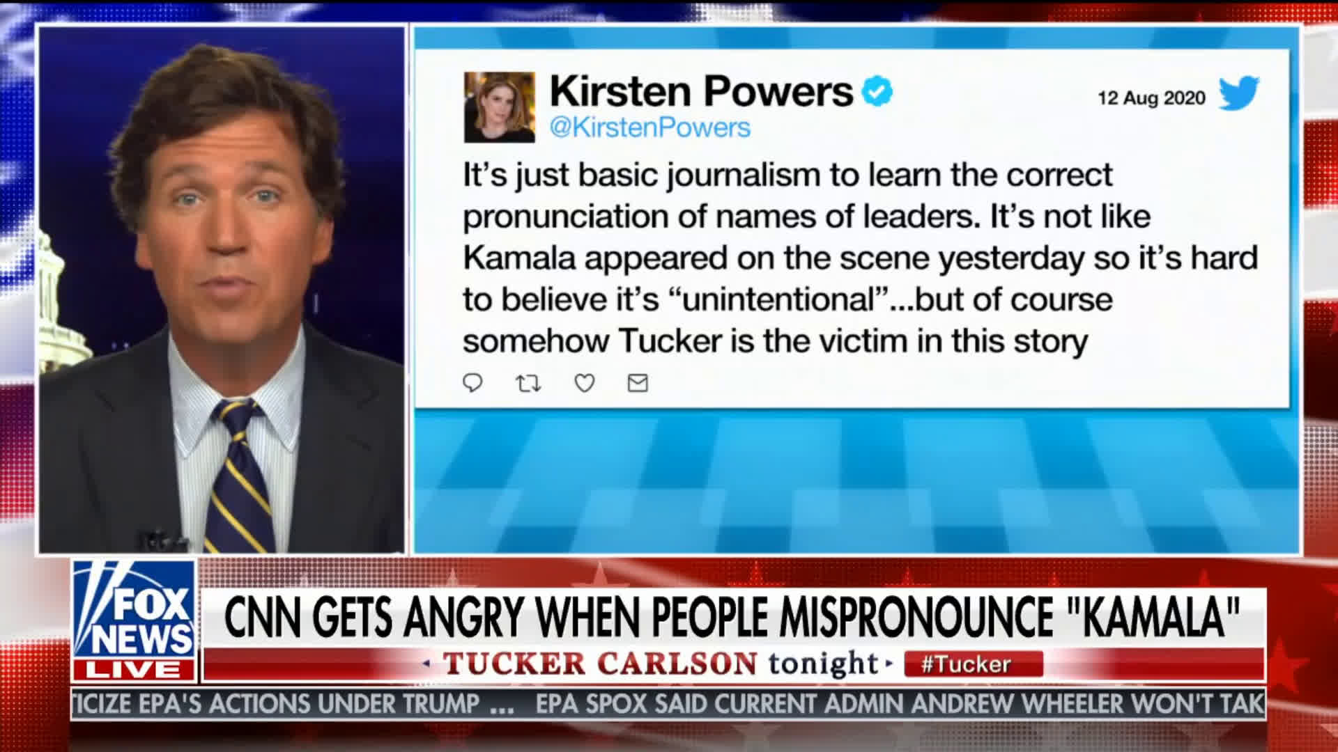 Tucker Carlson Guest Jokes Kamala Harris Last Name Is Extremely African Video