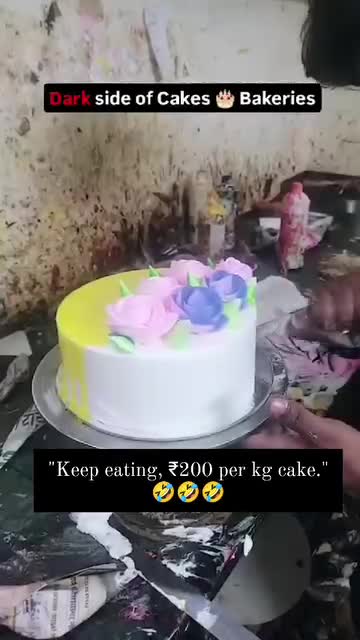 Watch "'Keep eating, ₹200 per kg cakes' and Enjoy Festival ...#dirtybaking #viralreels #festivebakes" on Streamable.