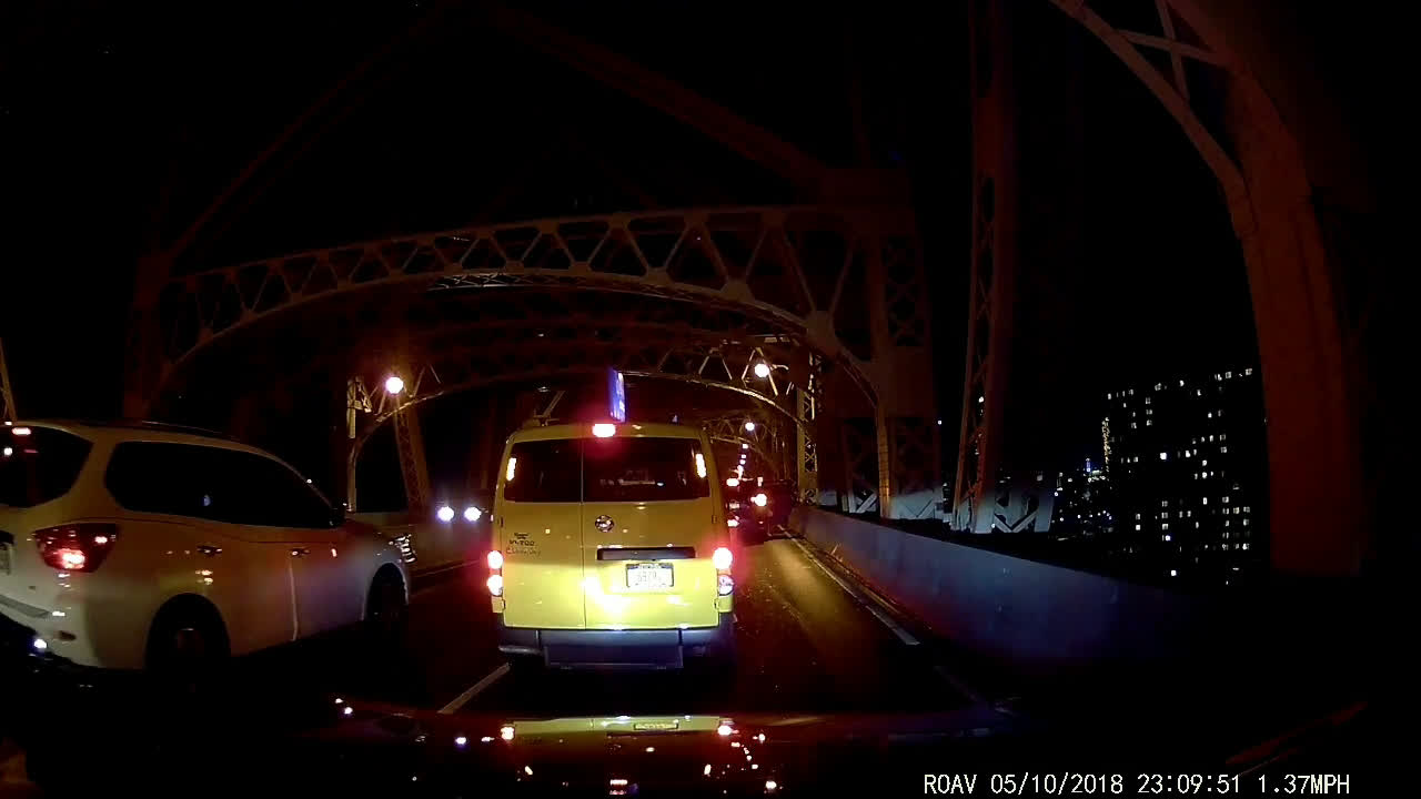 Drop off on bridge
