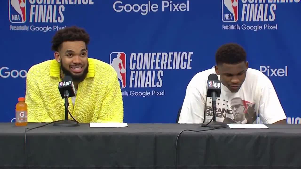 Watch Once Again, Ant Picked Fun At KAT In The Presser About His Foul ...