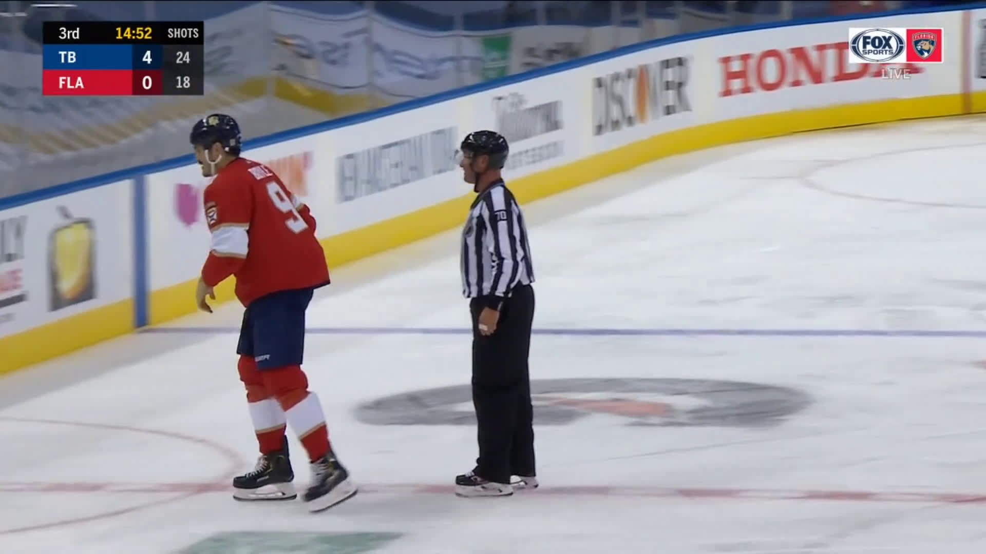 First NHL fight since March