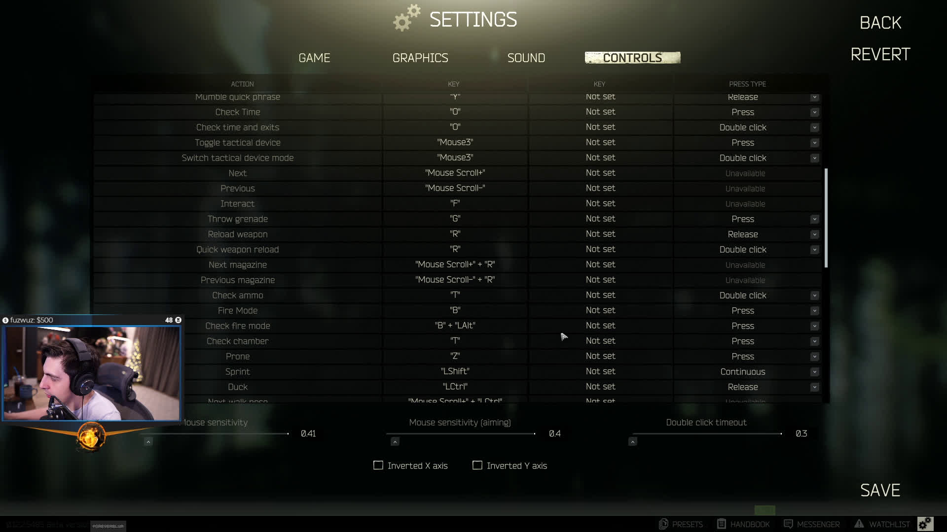 Shroud Reveals His Keybind Settings To Dominate Escape From Tarkov Dexerto