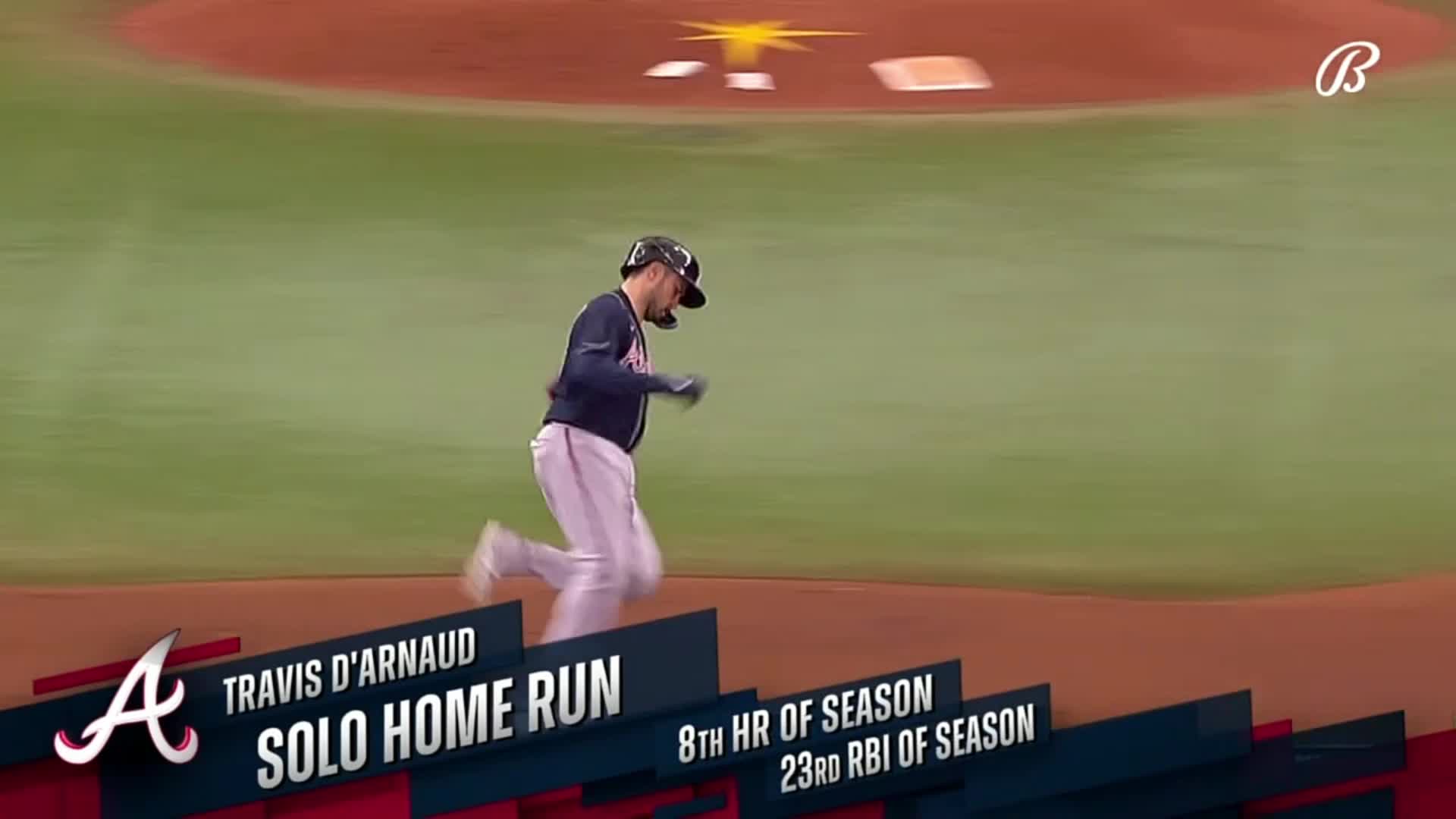 Travis d'Arnaud's solo homer sets a franchise record with 26