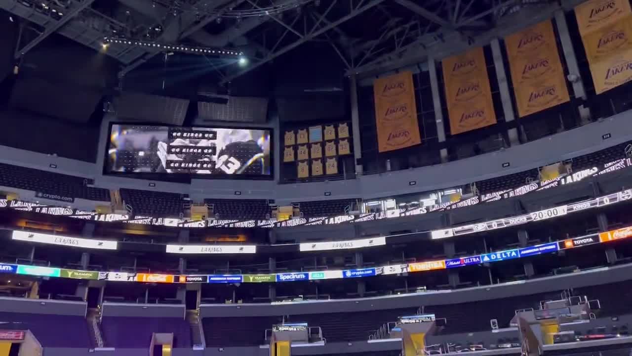 [highlight] new video boards are unveiled at crypto.com arena