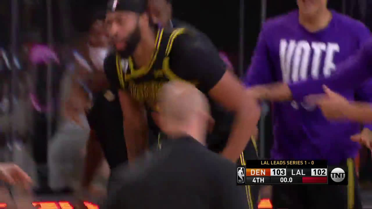 Highlight Anthony Davis wins it for the Lakers r/nba