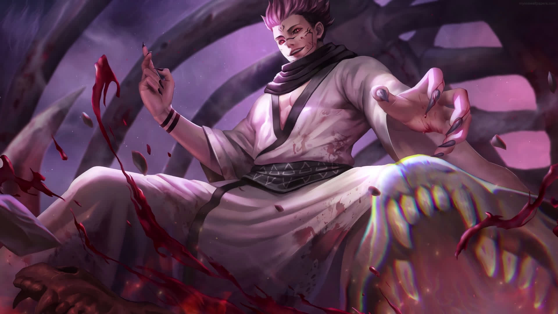 pic Sukuna Jujutsu Kaisen Wallpaper Hd 4K anime sukuna jujutsu kaisen animated