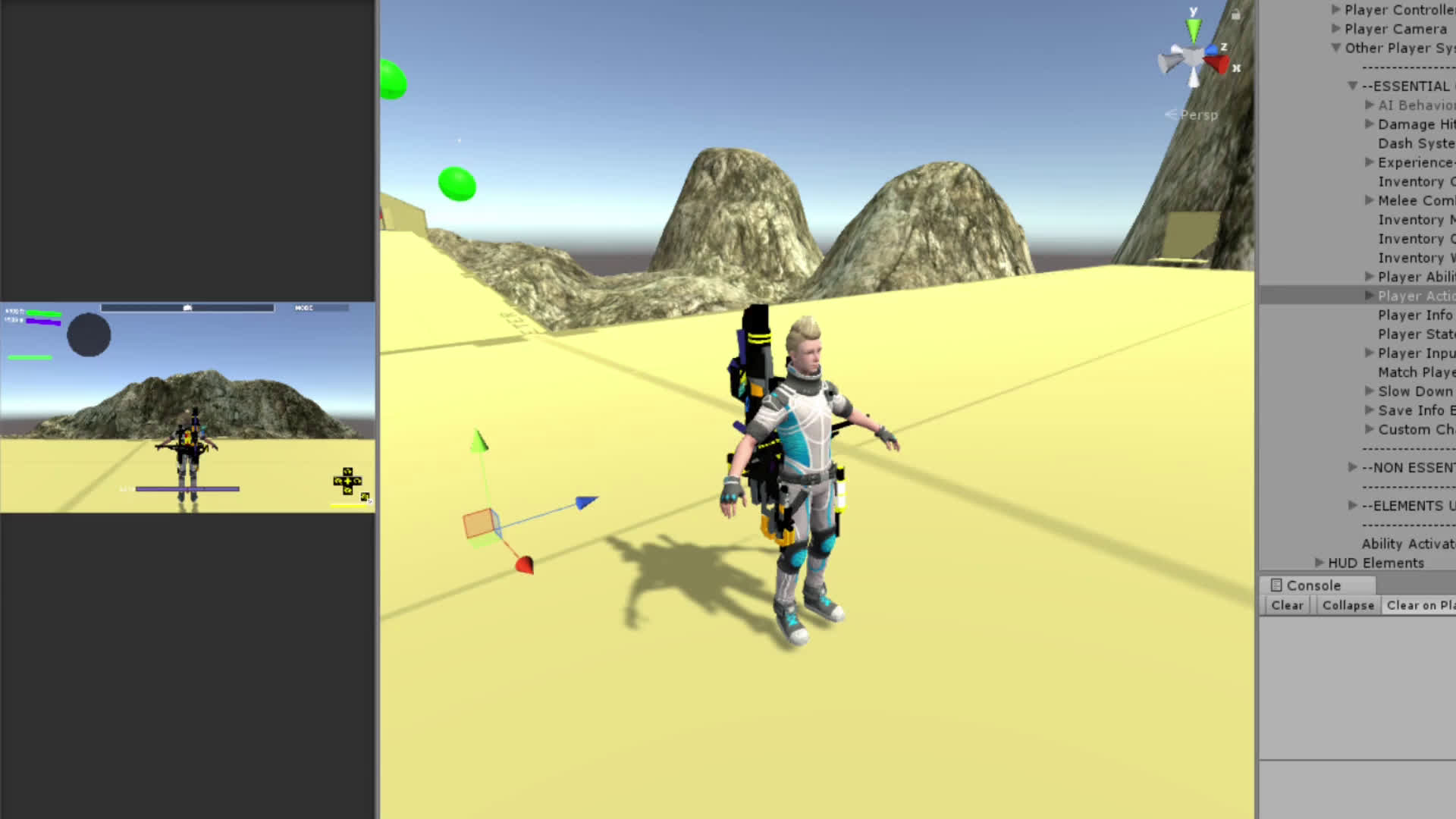 start game playing action system