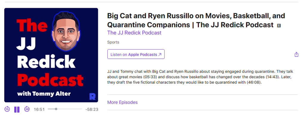 jj redick podcast