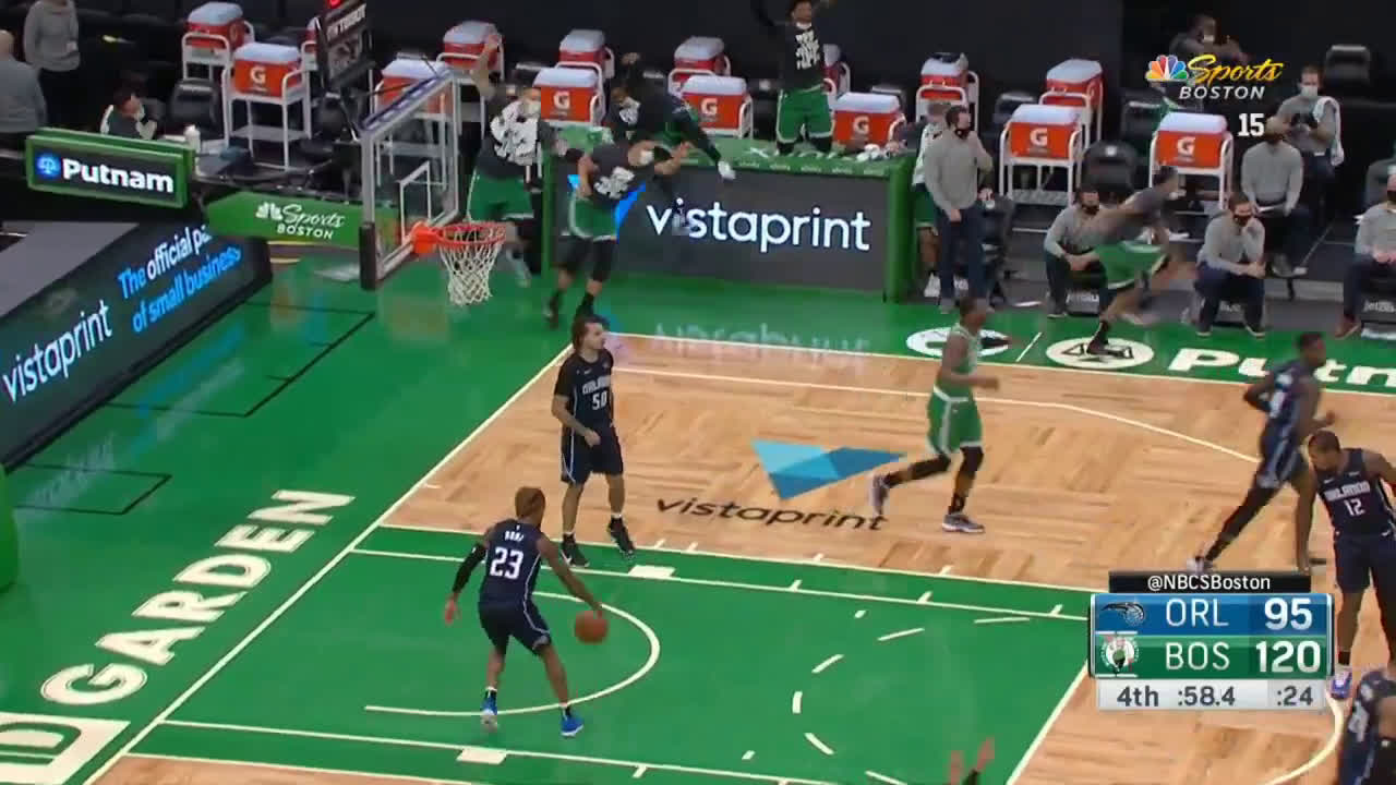 [Highlight] Tacko Fall hits his 1st career 3 pointer!