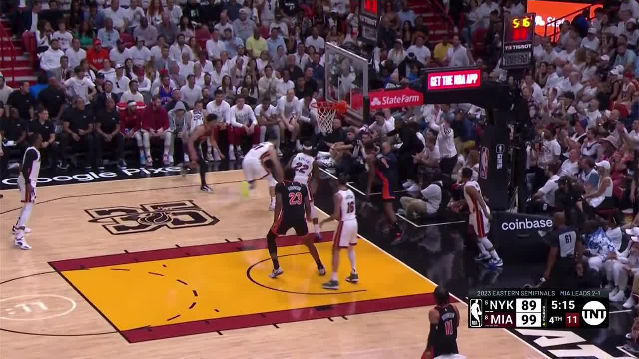 Butler Secret Block Jimmy Butler With an Emphatic Block!