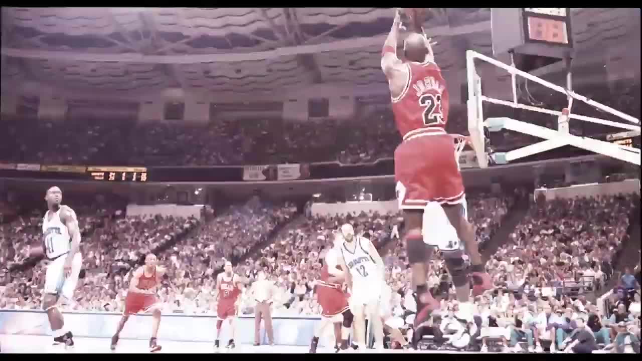 Michael Jordan fadeaway over BJ Armstrong - 1998 Eastern