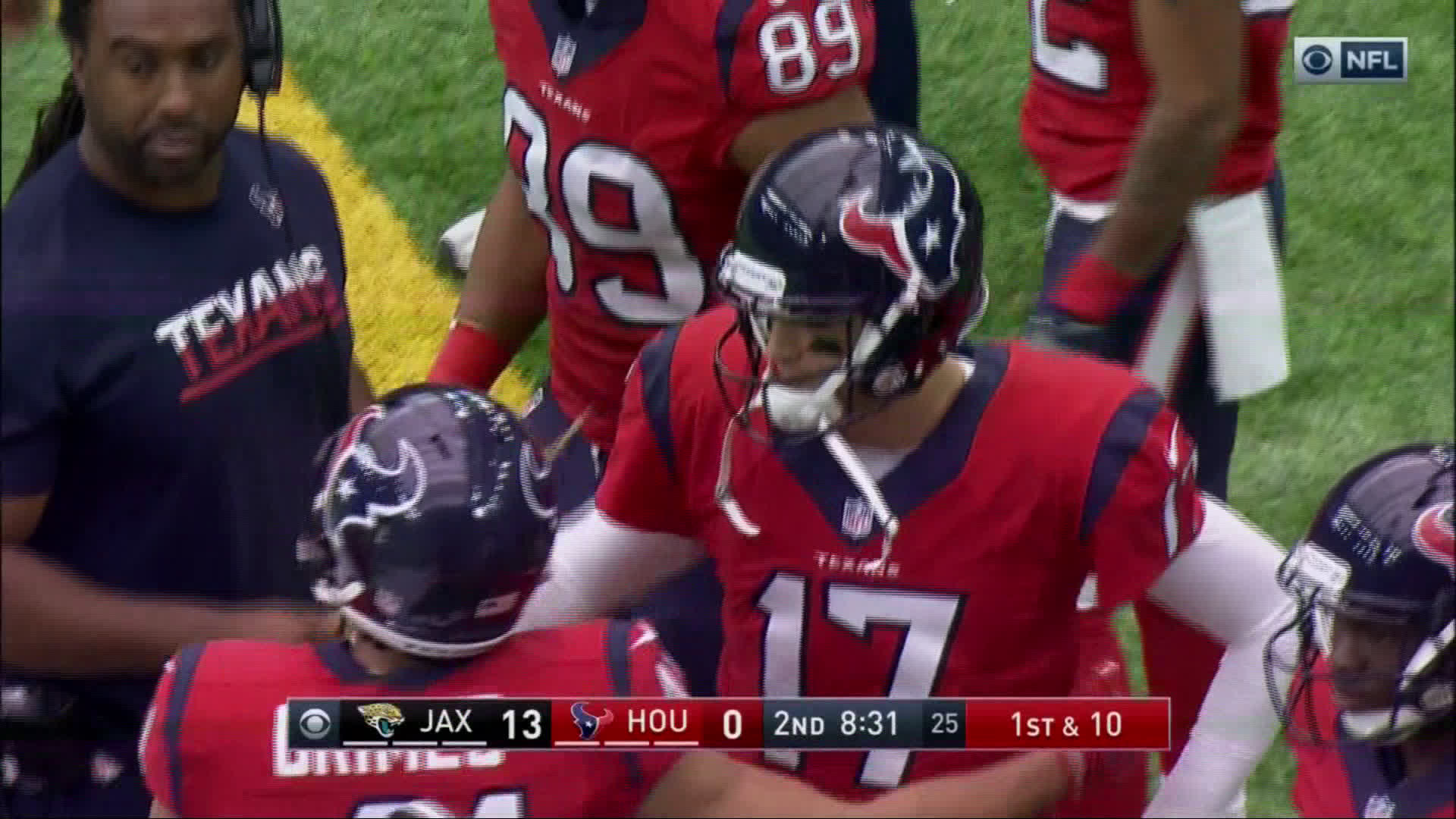 Osweiler benched, Bradley fired, Texans beat Jags 21-20