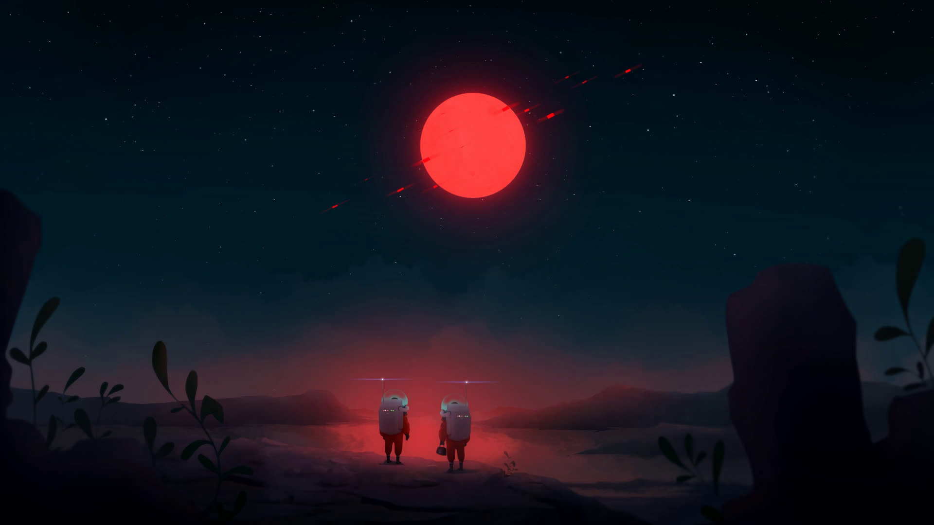 Red Interstellar Space Live Wallpaper