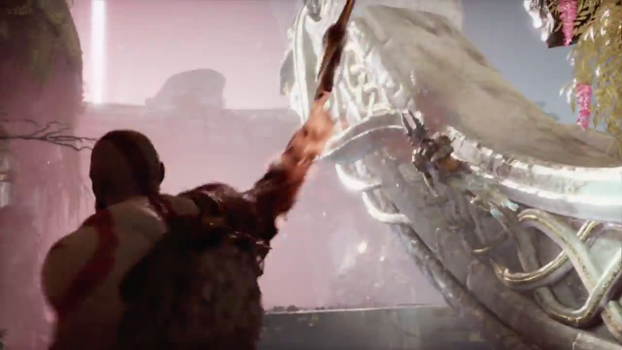 hitting flying elf with axe