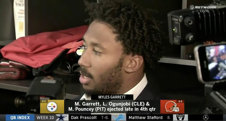 Myles Garrett hits Mason Rudolph in the head with his own helmet, a  breakdown 