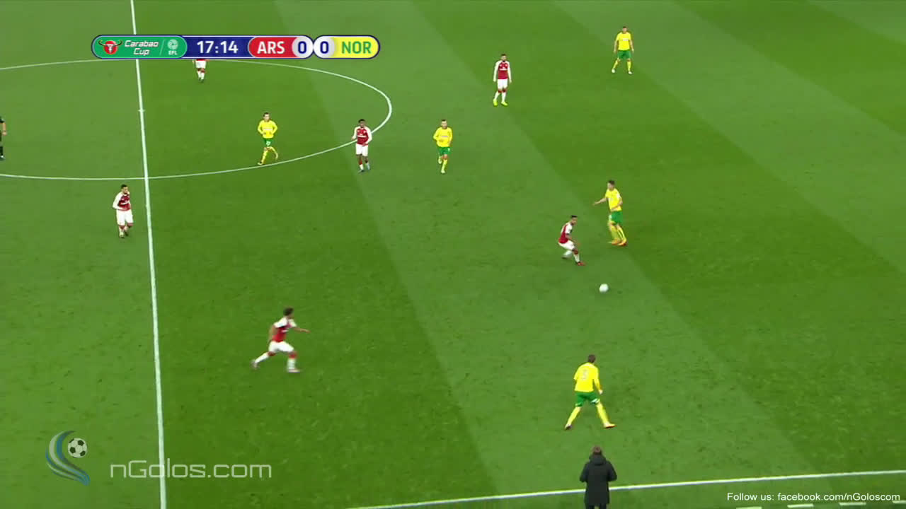 (www.nGolos.com) Highlights - Arsenal 2-1 Norwich (Carabao Cup)