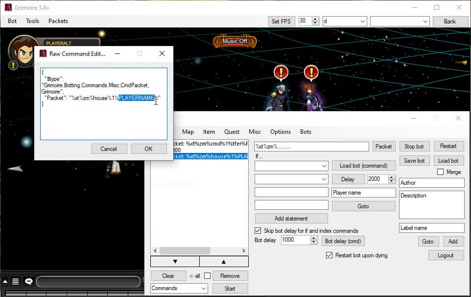 Grim 101: Editing Packets