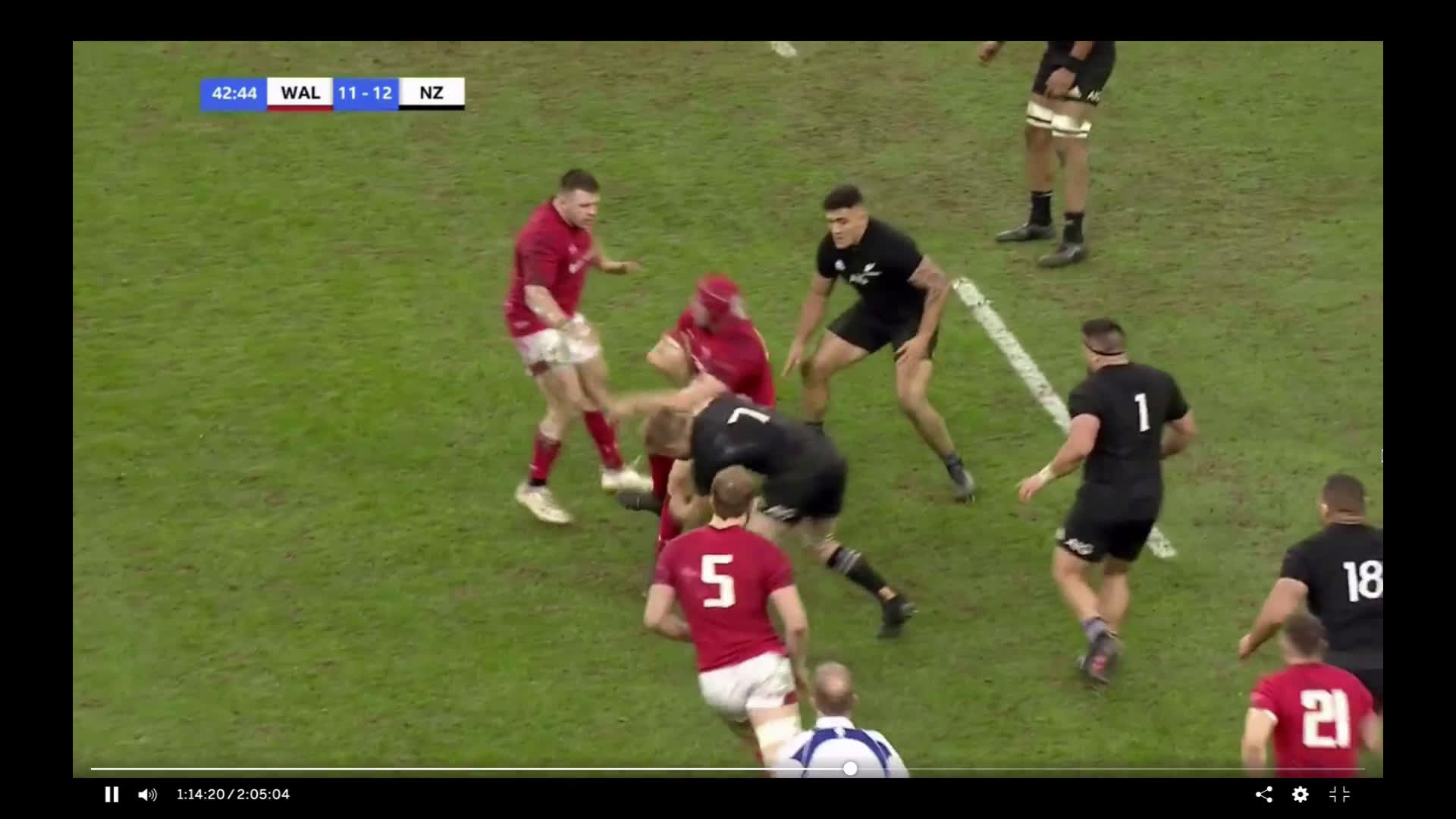 Watch Sam Cane - Defensive Highlights (Wales vs. All Blacks) | Streamable