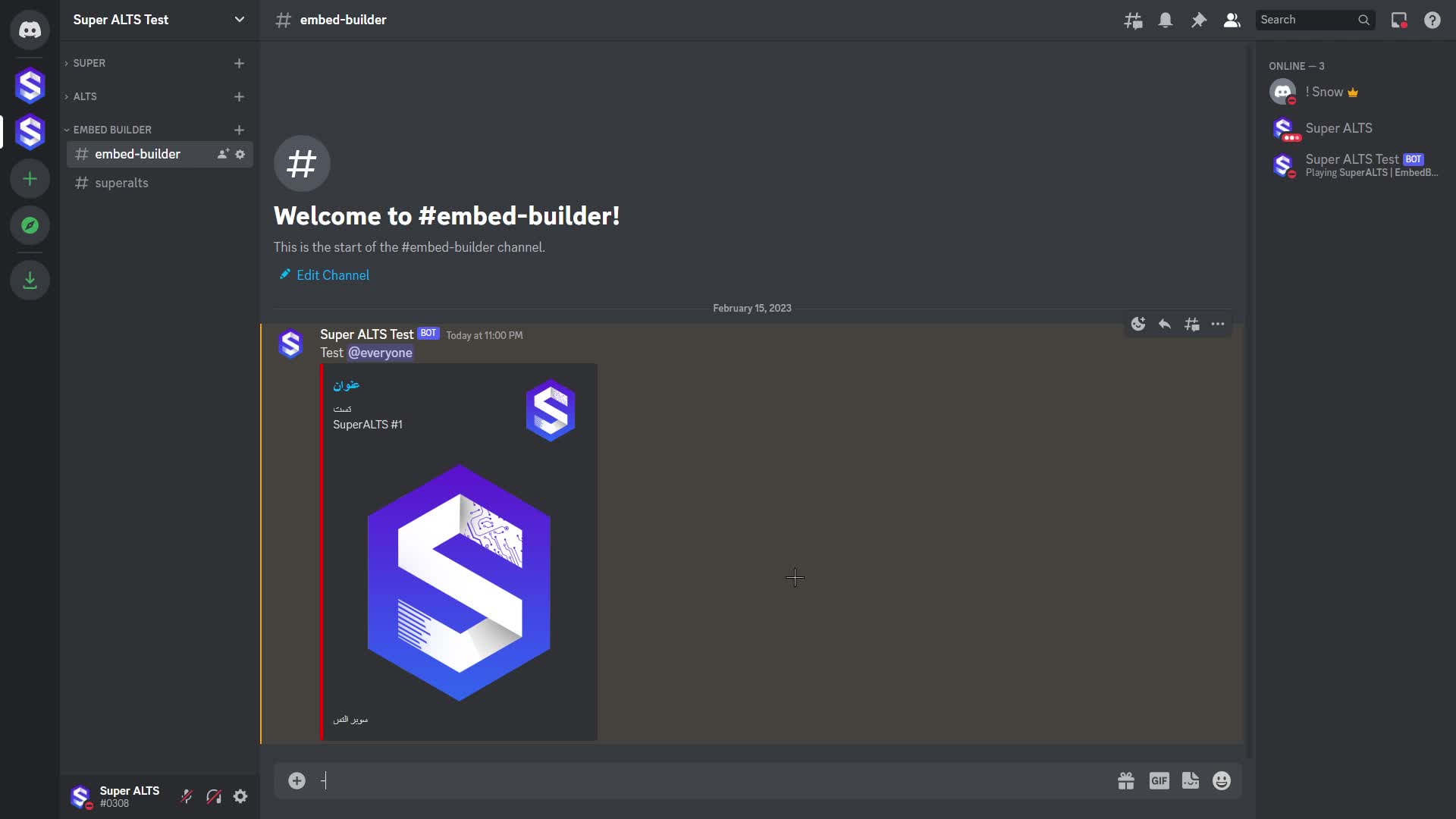 SuperALTS Embed Builder