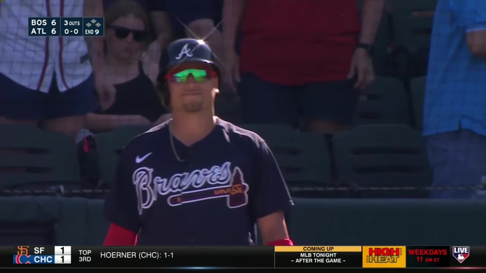 The Braves' first spring training game vs. the Red Sox ends with a