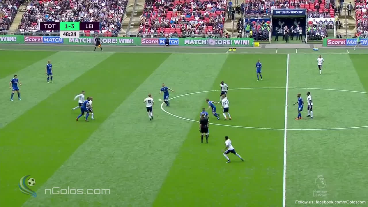 Watch (www.nGolos.com) Tottenham [2]-3 Leicester City - Lamela 49 ...