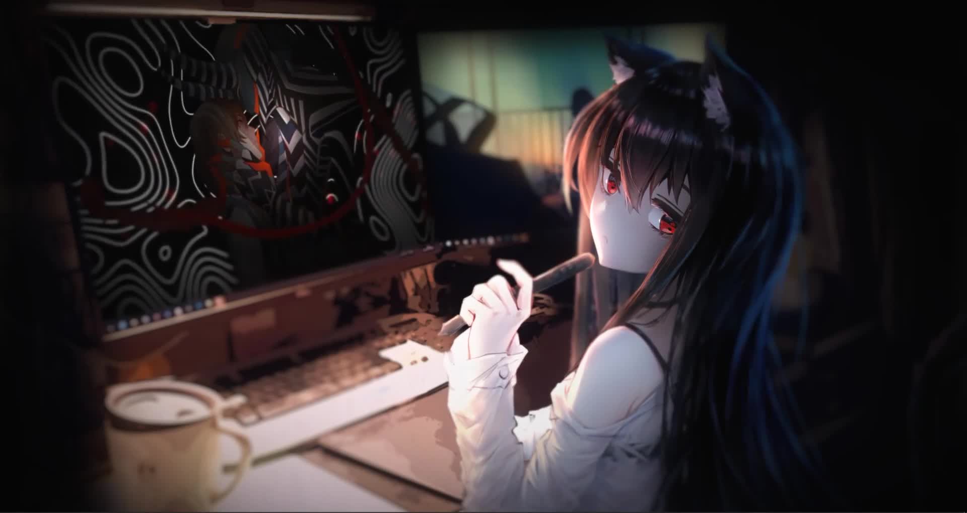 Cat Girl Live Wallpaper For Pc