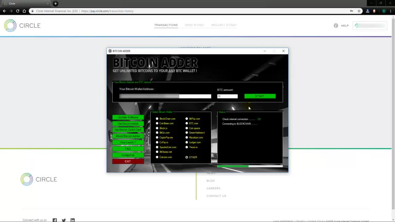 Bitcoin Adder v7.1 adder10btc
