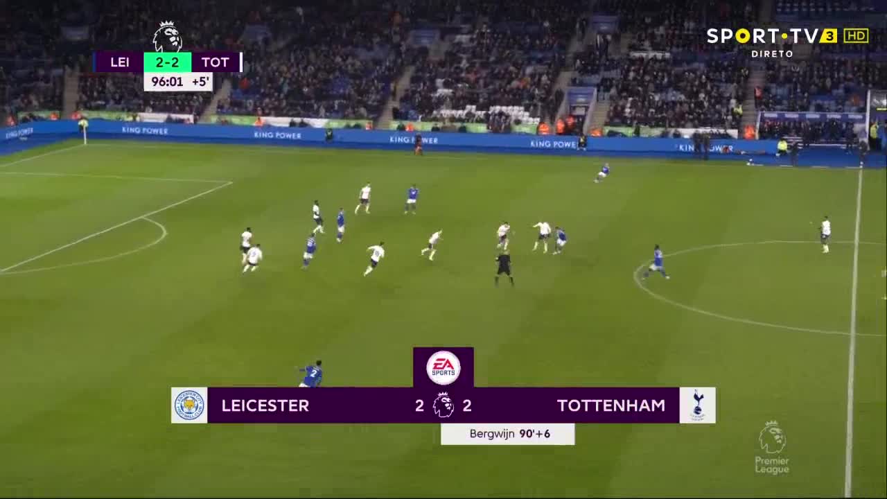 Leicester 2 - [3] Tottenham - S. Bergwijn 97'