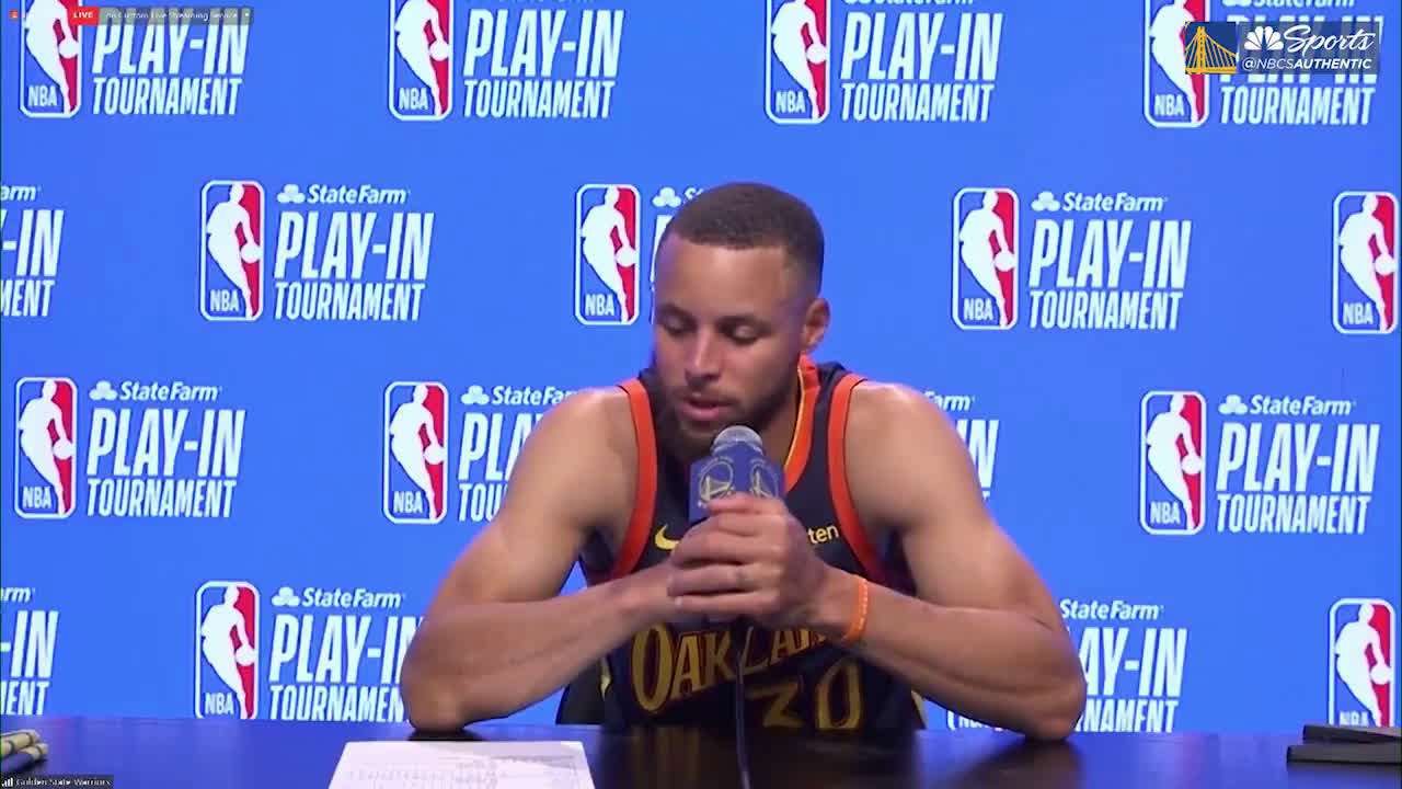 Steph Curry ends his final post game interview for this season with: "You  don't want to see us next year" : r/nba