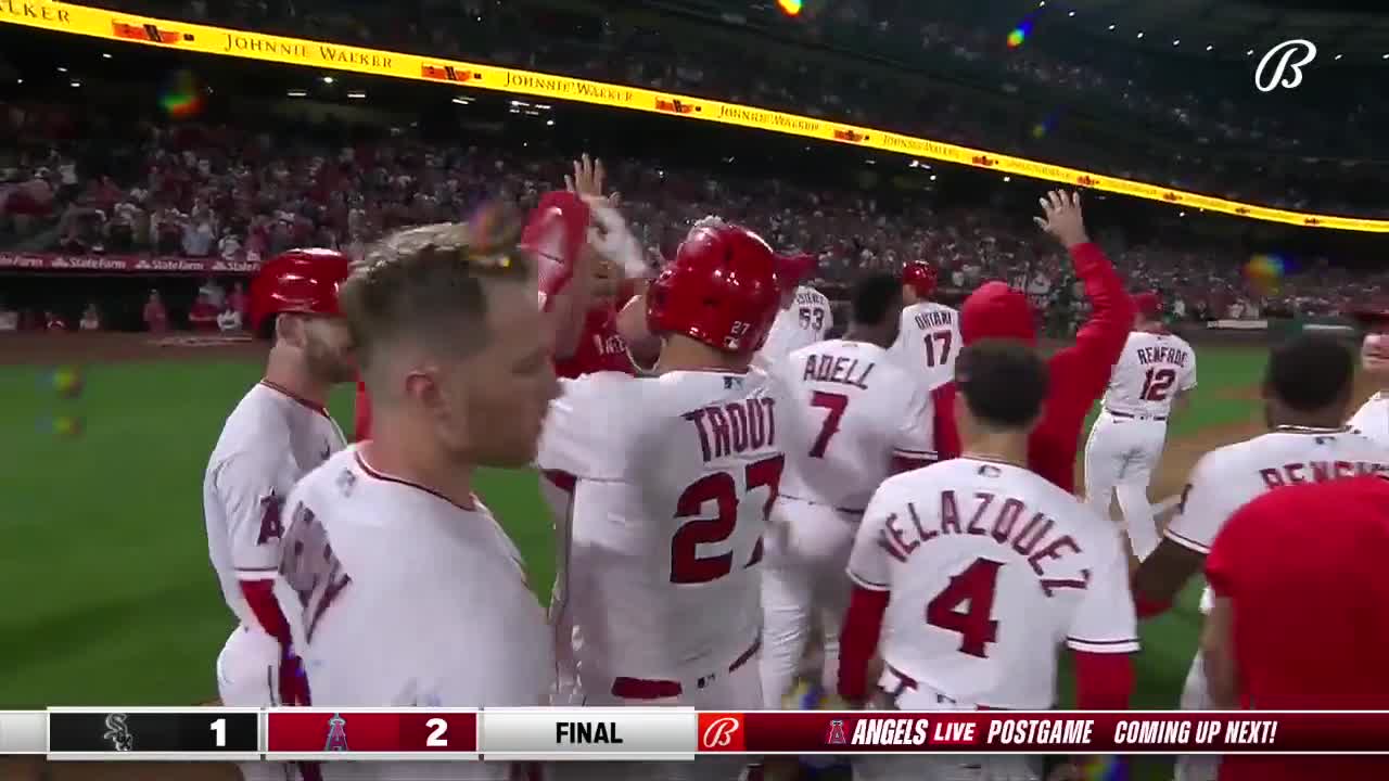 Trout, Ohtani give Angels 2-1 walk-off win over White Sox