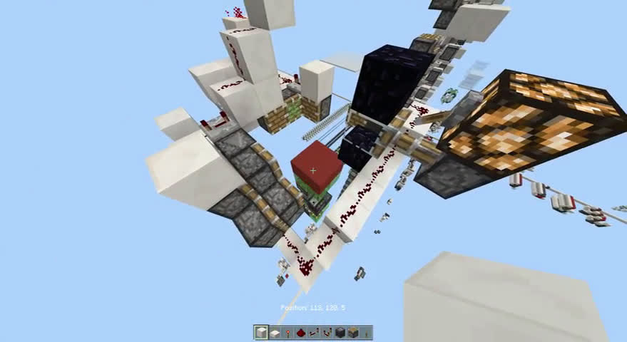 MCPE Flying Machine Elevator WIP