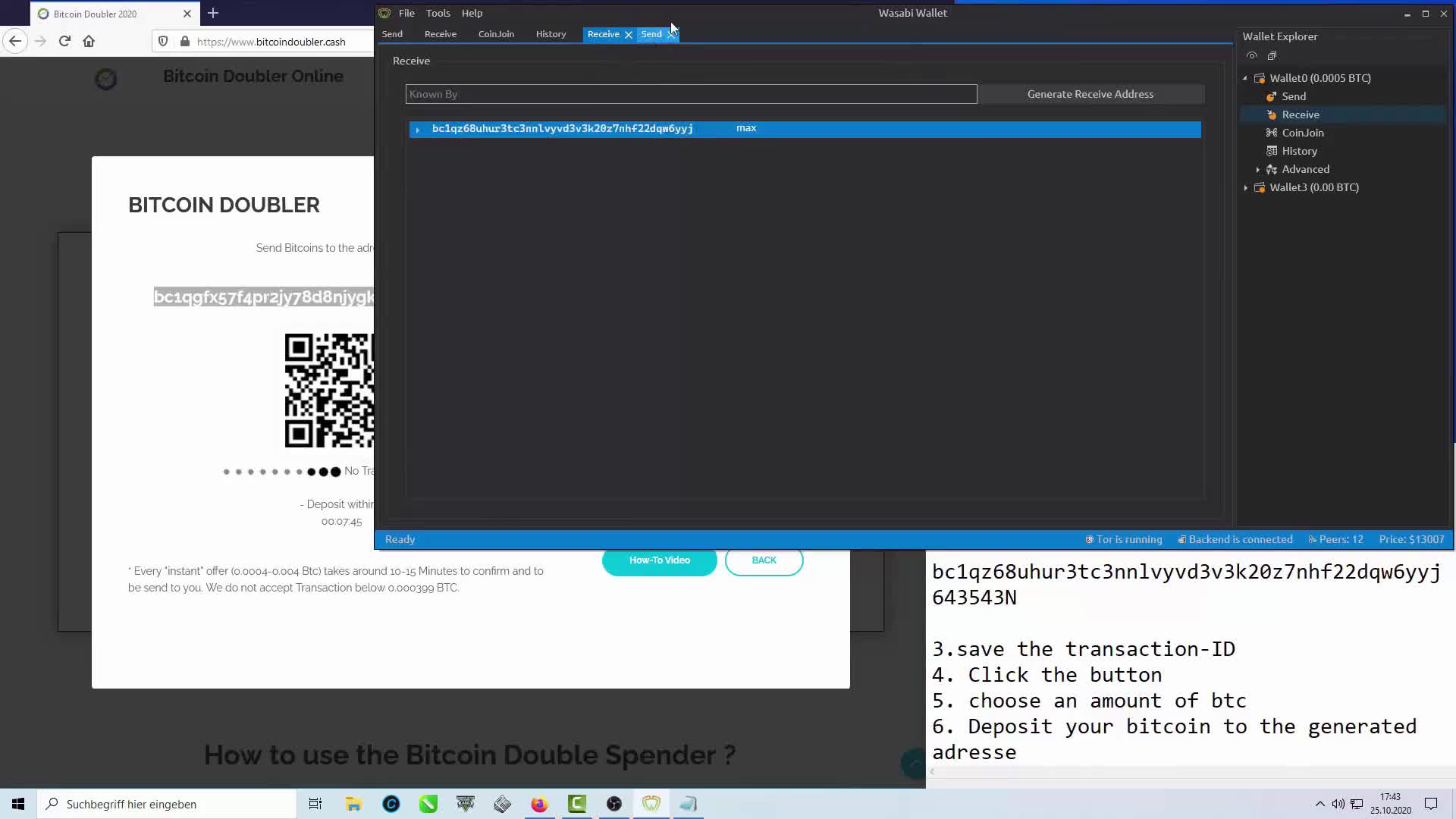 Bitcoin deposit double scheme Bitcoin deposit double scheme