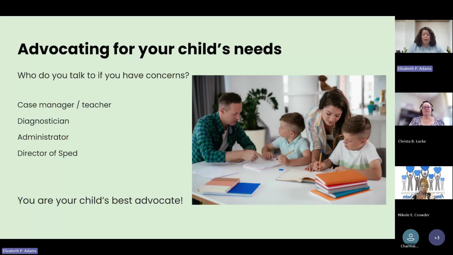 Parent Training_ SPED Evaluations