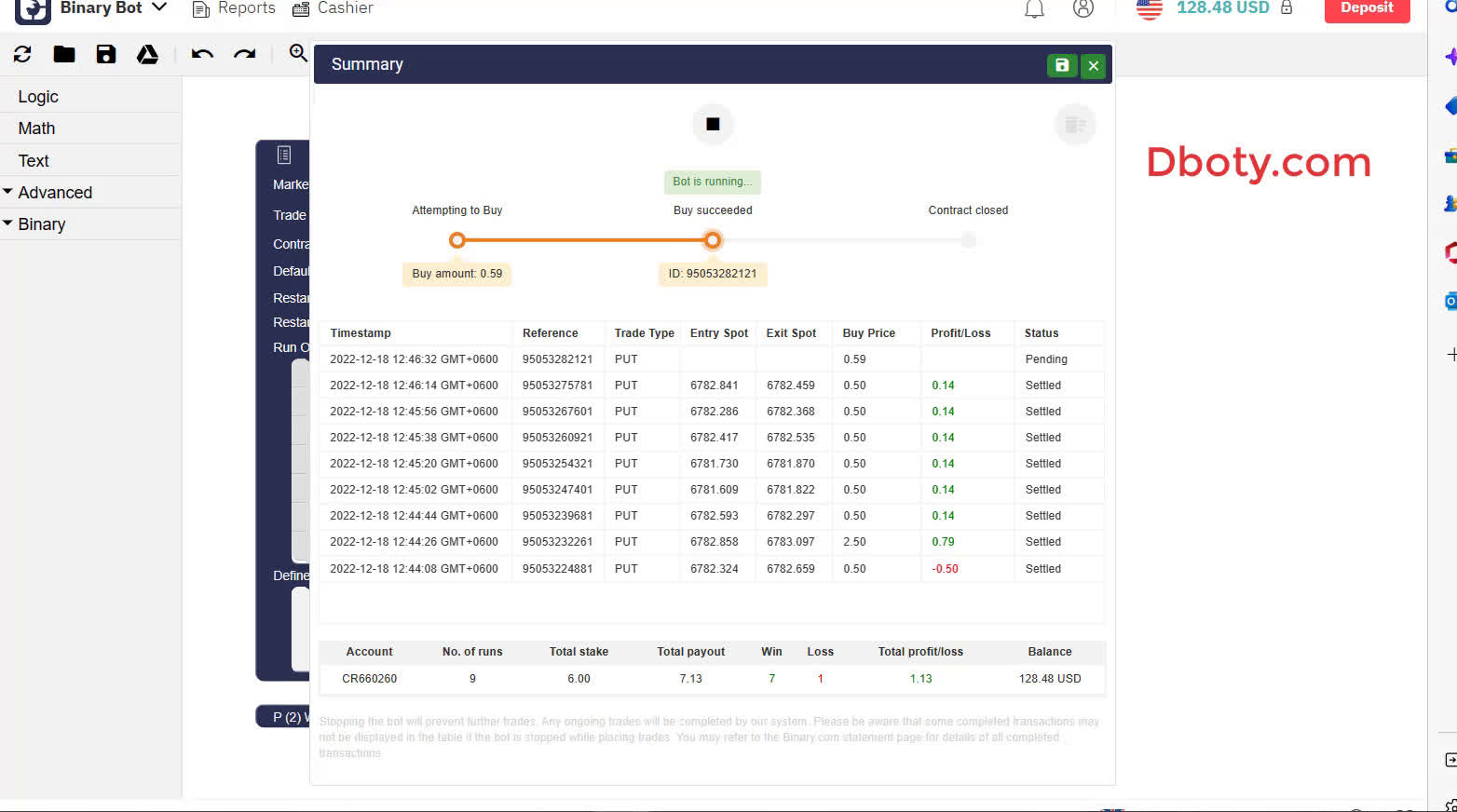 Dboty - Vix Lower Strategy Deriv Bot 2