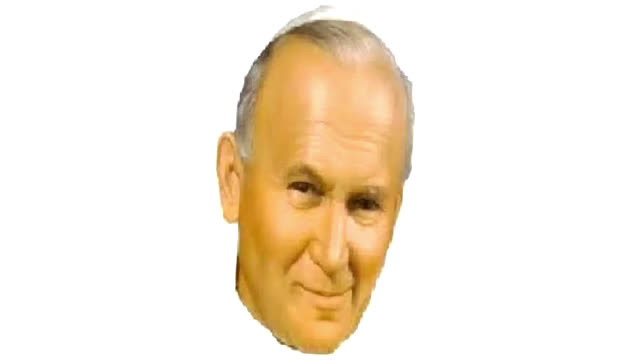 Morda papieża obraca się w prawo, a Krzysztof Krawczyk śpiewa Parostatek