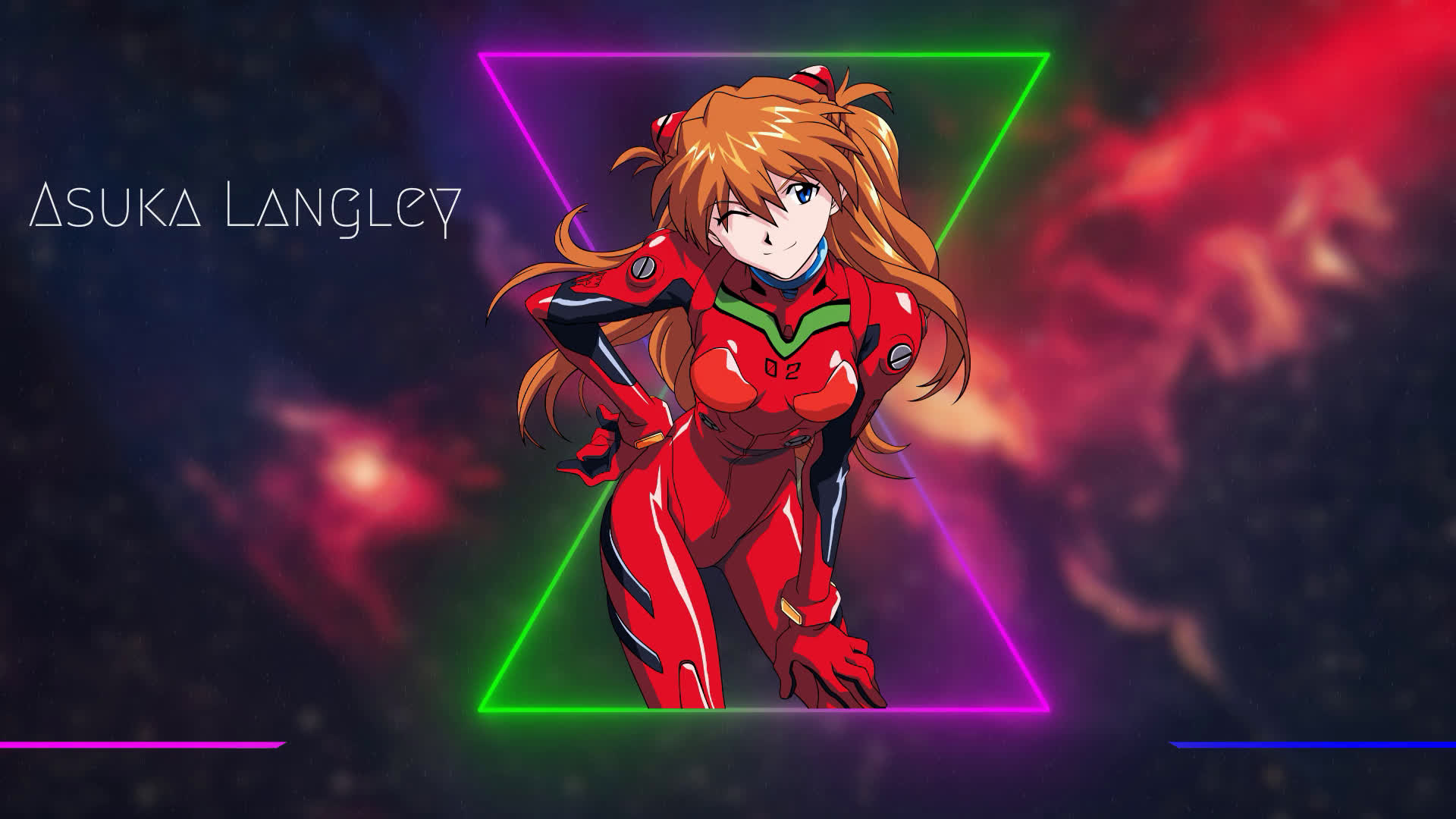 Anime Asuka Langley Universe Rgb Hd Live Wallpaper