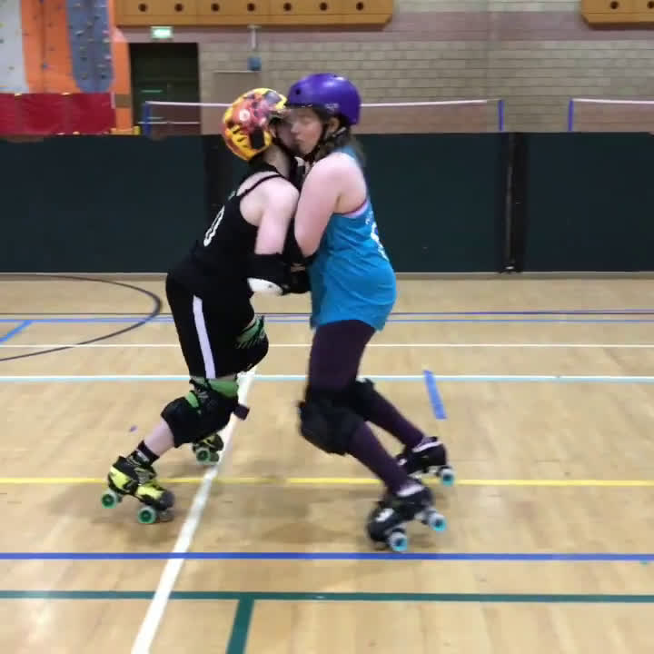 Chest blocking side tackle! It is...